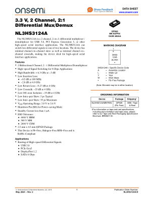 NL3HS3124A datasheet cover page