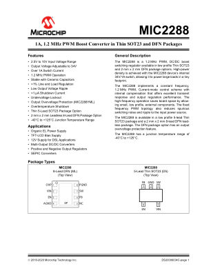 MIC2288YML-TR 数据手册首页