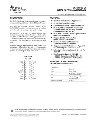 SN74LV8153-Q1 datasheet cover page