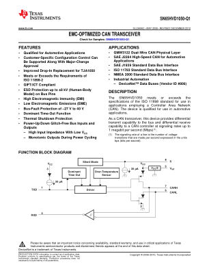 SN65HVD1050-Q1 数据手册首页