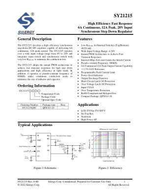 SY21215QNC datasheet cover page