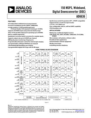 AD6636 datasheet cover page