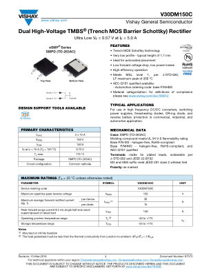 V30DM150C datasheet cover page