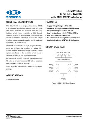 SGM11106C datasheet cover page