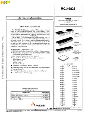 MC146823 datasheet cover page