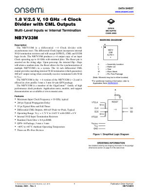 NB7V33M datasheet cover page