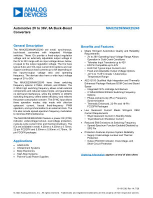 MAX25239-MAX25240 datasheet cover page