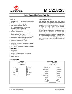 MIC2583-LYQS 数据手册首页