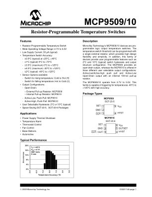MCP9510HT-E 数据手册首页