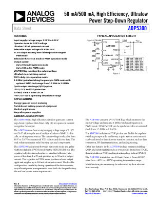 ADP5300 数据手册首页