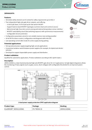 2EDN1132DAA datasheet cover page