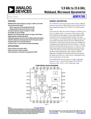 ADRF6780 datasheet cover page