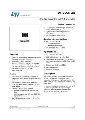 DVIULC6-2X6 datasheet cover page
