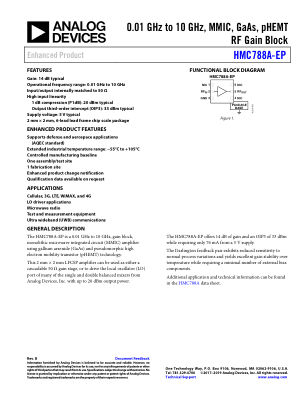 HMC788A-EP datasheet cover page