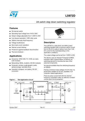 L5972D datasheet cover page