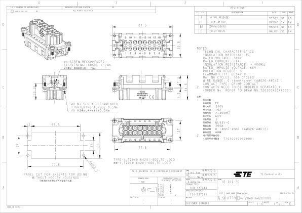 T2040164201-000 datasheet cover page