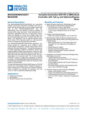 MAX25206-MAX25208 datasheet cover page