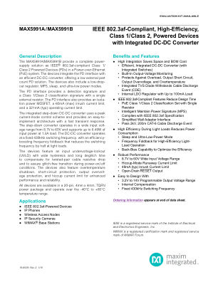 MAX5991 datasheet cover page