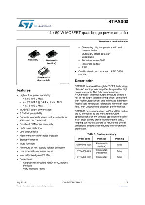 STPA008 数据手册首页