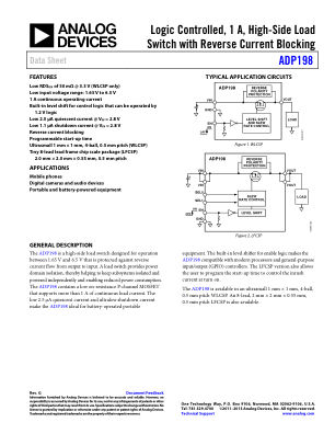 ADP198 数据手册首页