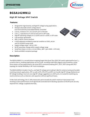 BGSA142MN12 datasheet cover page