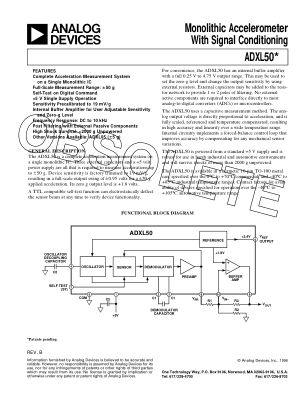 2044696ADXL50 datasheet cover page