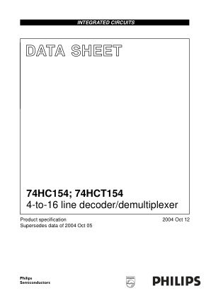 74HC154-74HCT154 数据手册首页