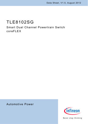 TLE8102SG 数据手册首页