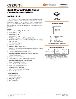 NCP81232 datasheet cover page