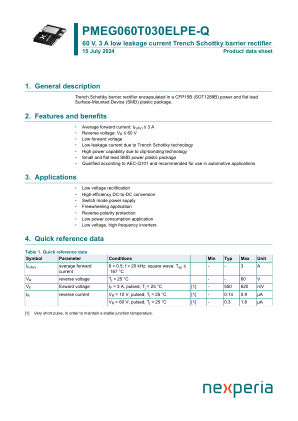 PMEG060T030ELPE-QZ datasheet cover page
