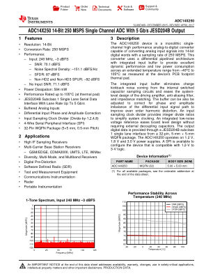 ADC14X250 datasheet cover page