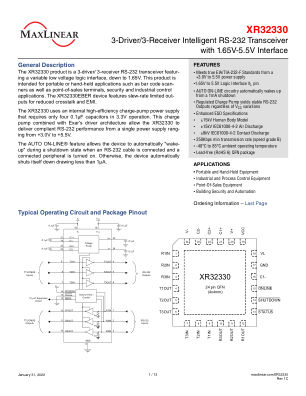 XR32330 datasheet cover page