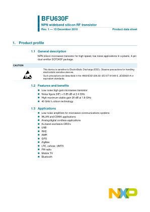 BFU630F datasheet cover page