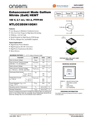 NTLCC3D5N10GN1 datasheet cover page
