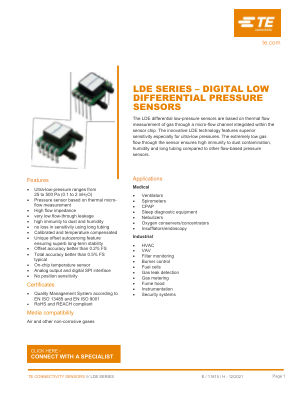LDES500UF6S 数据手册首页
