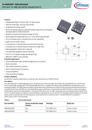 2EDL5013U2D datasheet cover page