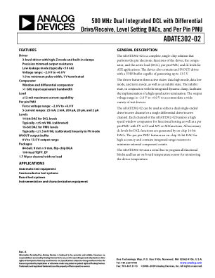 ADATE302-02 数据手册首页