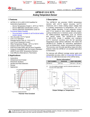 LMT86-Q1 datasheet cover page