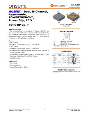 FDPC1012S-P 数据手册首页