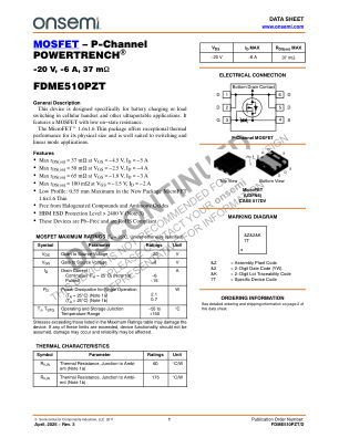 FDME510PZT 数据手册首页