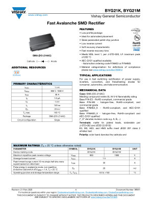 BYG21K 数据手册首页