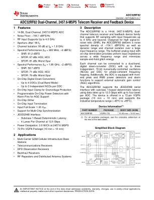 ADC32RF82 datasheet cover page