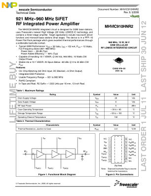 MHVIC910HNR2 数据手册首页
