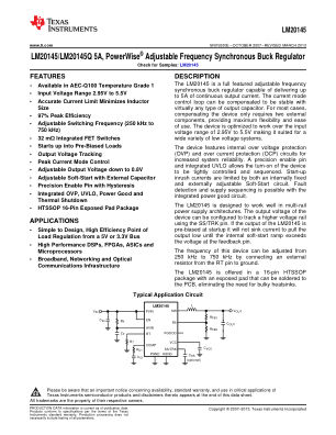 LM20145-Q1 datasheet cover page