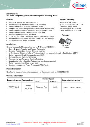 2ED2772S01G datasheet cover page