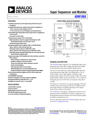 ADM1068 datasheet cover page