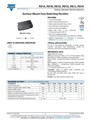RS1A 数据手册首页