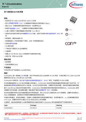 CLE9351BVSJ 数据手册首页