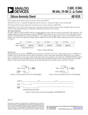 AD1839ANOMALY datasheet cover page