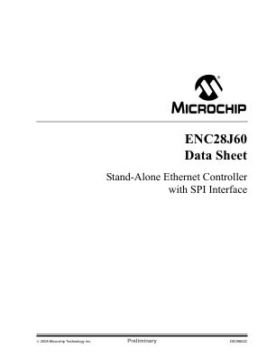 ENC28J60 数据手册首页
